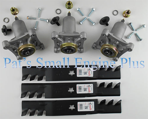 48" Ayp, Craftsman, Husqvarna, Poulan Coperhead Mulcher Blade Spindle Kits - DECKIT158