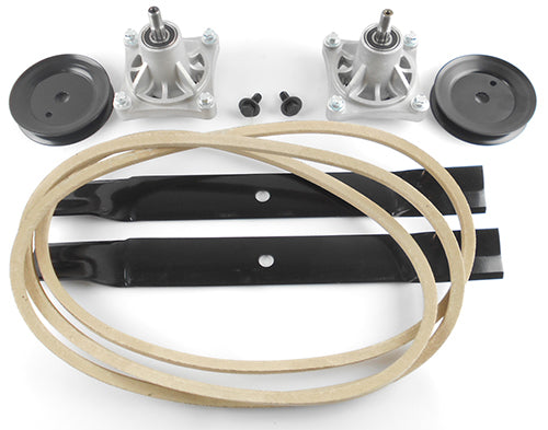 Hustler Raptor 36" Hi-Lift Deck Rebuild Kit, Blade Spindles, Pulleys, Deck Belt and Hardware - DECKIT254