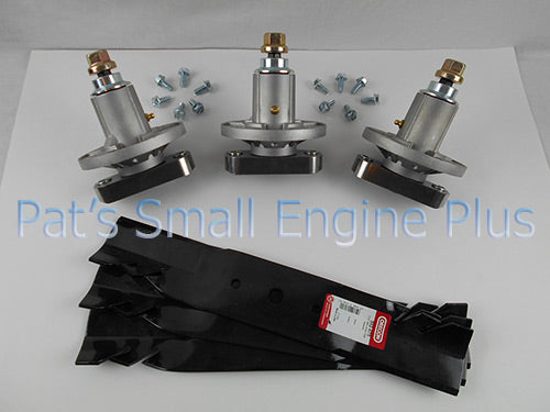 48" John deere, L120, L130, Scotts L2048, L2548 Gator G5 Blade Spindle Kits - DECKIT74