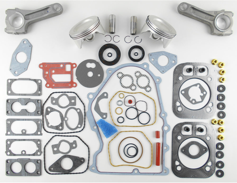 Command Series 23.5HP-30HP, CH25-CH26, CV25-CV26, CH730/CH730S, CH735/CH735S, CH740/CH740S, CH745/CH745S, CH750, CV730/CV730S, CV735/CV735S, CV740/CV740S, CV745/CV745S, CV750/CV750S Standard Size Piston and Rings Basic Rebuild Kit W/ Connecting Rods