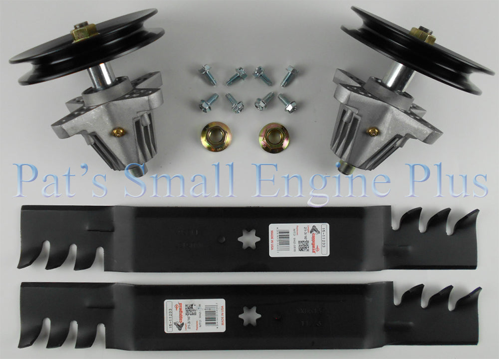 42" Cub Cadet LTX1040, LTX1042, RZT-S42, RZT-L42 Copperhead Commercial Mulcher Blade Spindle Kits - DECKIT134
