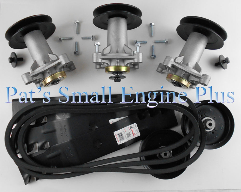 54" Ayp, Craftsman, Husqvarna, Poulan Copperhead Commercial Mulcher Blade Deck Rebuild Kit w/142.5" Belt - DECKIT170