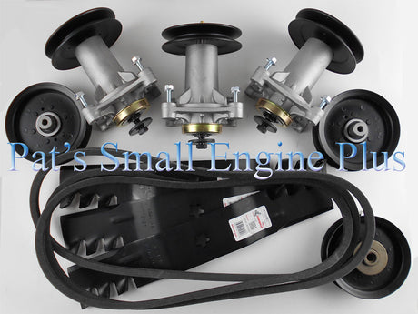 54" Ayp, Craftsman, Husqvarna, Poulan Copperhead Commercial Mulcher Blade Deck Rebuild Kit w/147.5" Belt - DECKIT174