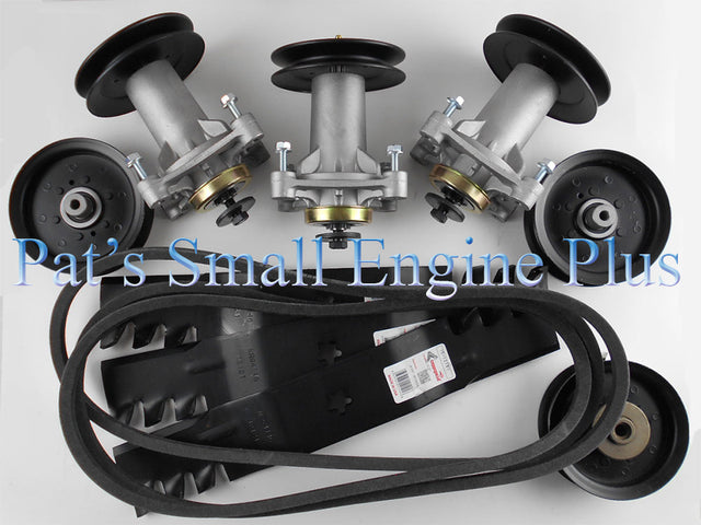 54" Ayp, Craftsman, Husqvarna, Poulan Copperhead Commercial Mulcher Blade Deck Rebuild Kit w/147.5" Belt - DECKIT174