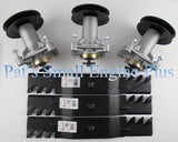 54" Ayp, Craftsman, Husqvarna, Poulan Coperhead Mulcher Blade Spindle Kits - DECKIT186