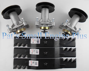 54" Ayp, Craftsman, Husqvarna, Poulan Coperhead Mulcher Blade Spindle Kits - DECKIT186