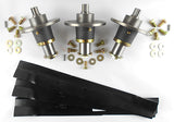 Hustler Z & Super Z 72" 2005-2010 W/XR7 Deck Prior to 09110000 High Lift Blade Spindle Kit - DECKIT223