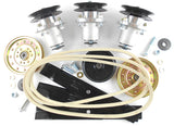 Hustler Mini Z & Super Mini Z 44" 2004-2009 Ultimate Deck Rebuild Kit, Blade Spindles 783506, Pulleys, Idlers, Deck Belt and Hardware - DECKIT266