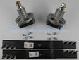 42" John Deere L100-L130, Scotts L1742, Saber 1642HS, 17.542HS Copperhead Commercial Mulcher Blade Spindle Kits - DECKIT30